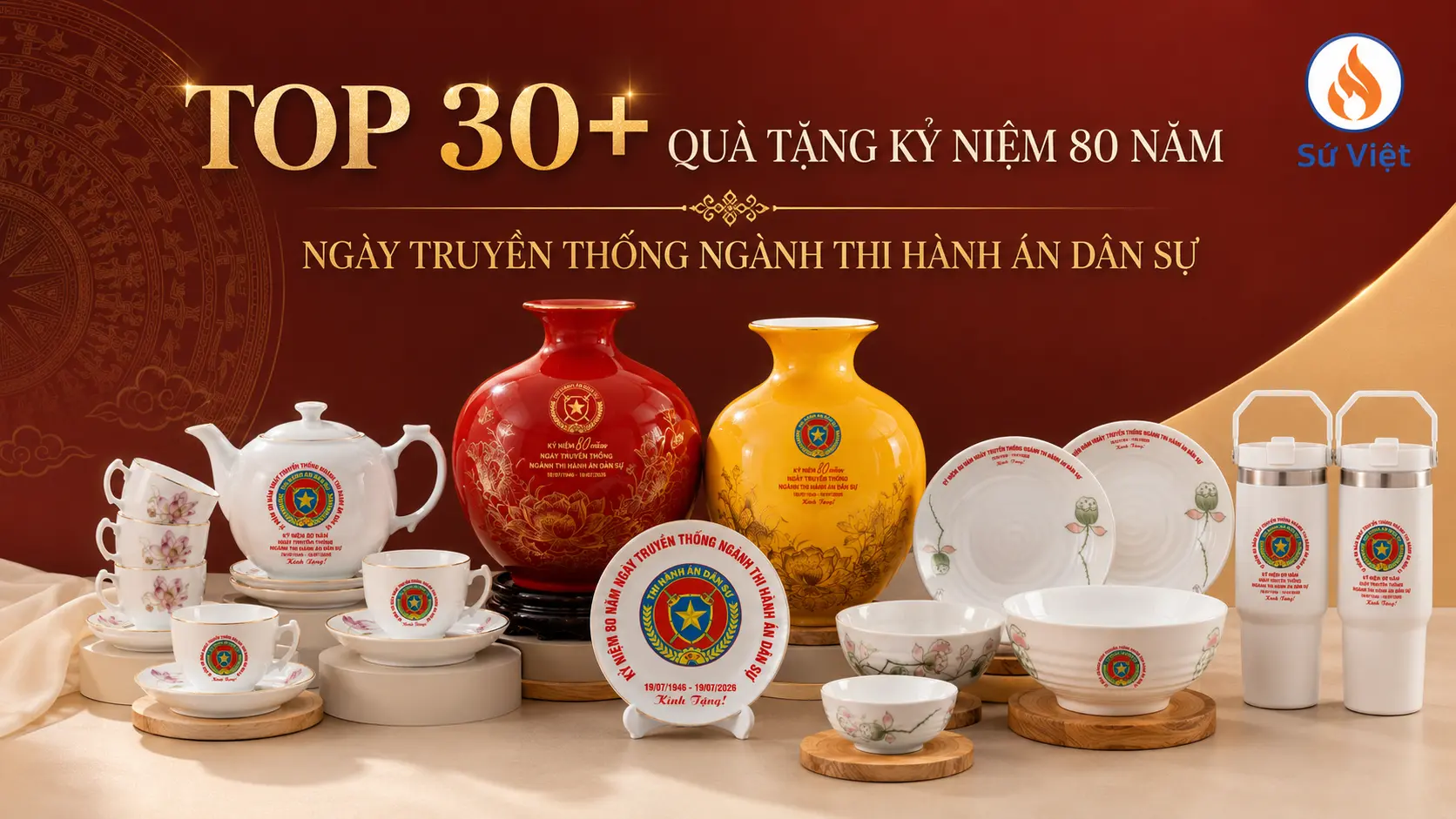 QUÀ TẶNG KỶ NIỆM 80 Năm Ngày Truyền Thống NGÀNH THI HÀNH ÁN DÂN SỰ