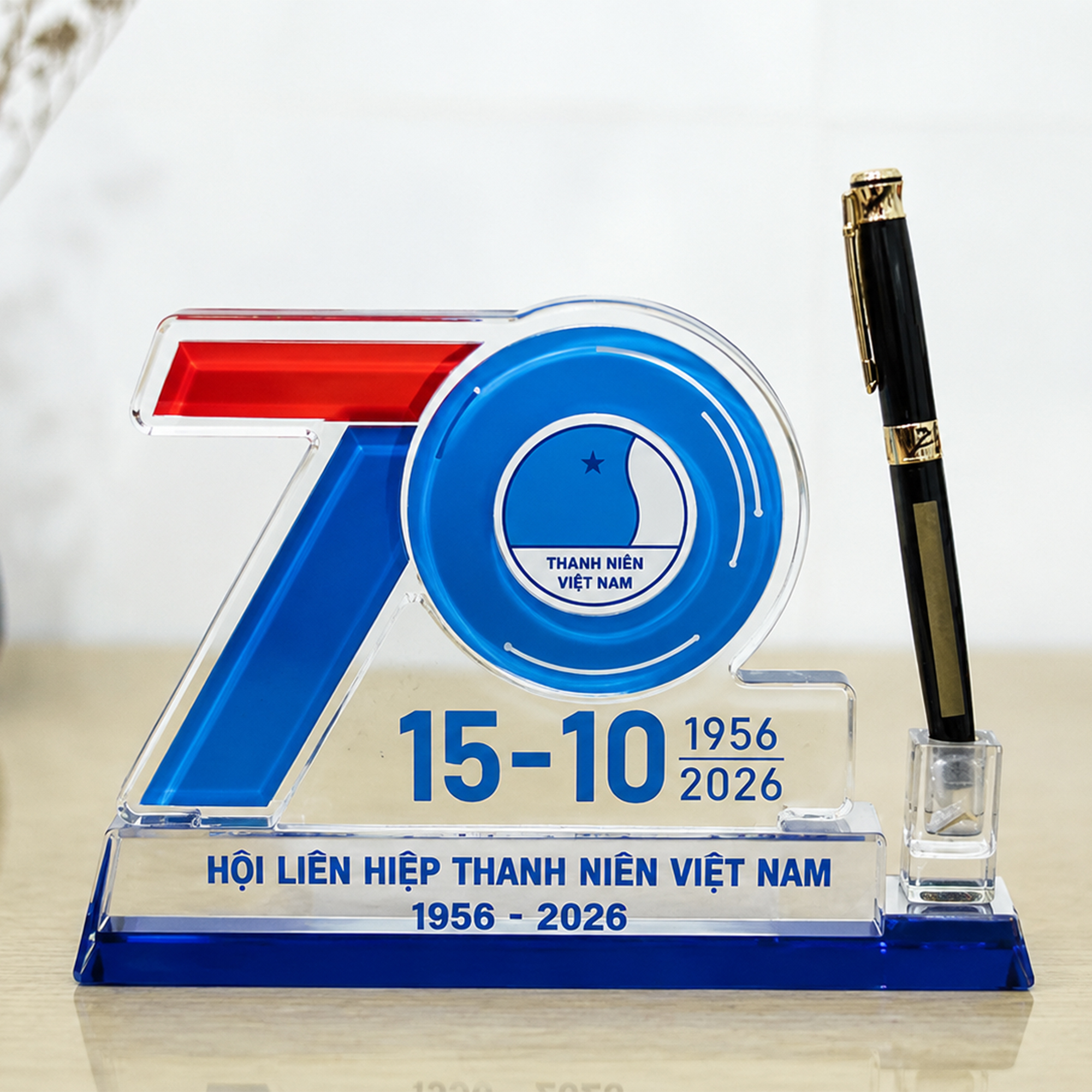 Đĩa Biểu trưng Quà Tặng Kỷ Niệm 70 Năm Hội Liên Hiệp Thanh Niên Việt Nam