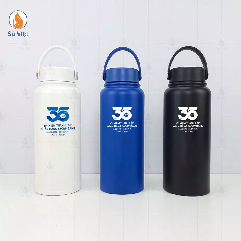 Bình giữ nhiệt Quà Tặng Kỷ Niệm 35 Năm Thành Lập Ngân hàng Sacombank