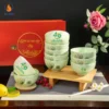 Bộ Bát Bồ Công Anh In Logo 45 Năm Giáo Hội Phật Giáo Việt Nam