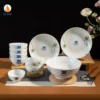 Bộ Bát Đĩa Sen Kỷ Niệm 35 Năm Ngân Hàng Sacombank