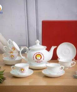 Bộ Trà Đài Các Kẻ Vàng Kỷ Niệm 30 Năm Hội Khuyến Học