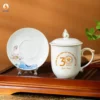Cốc Sứ Sen Hồng Quà Tặng 30 Năm Ngân Hàng VIB