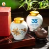 Hũ Đựng Trà Hoa Cúc Quà Tặng 35 Năm Sacombank