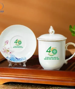 Ly Sứ Hoa Sen In Logo 45 Năm Giáo Hội Phật Giáo Việt Nam