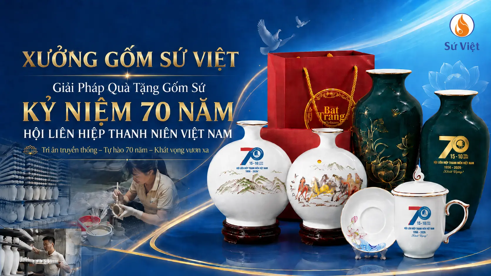 Quà Tặng Kỷ Niệm 70 Năm Hội Liên Hiệp Thanh Niên Việt Nam