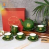 Bộ Ấm Thuận Buồm In Logo 80 Năm Ngày Toàn Quốc Kháng Chiến