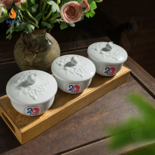 Hũ Mứt In Logo Quà Tặng Ngày 20/10