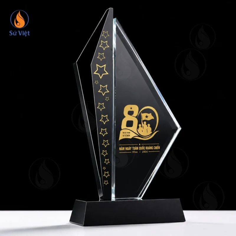 Kỷ niệm Chương in logo 80 năm ngày toàn quốc kháng chiến