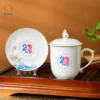 Cốc Sứ Hoa Sen In Logo Quà Tặng Ngày 20/10
