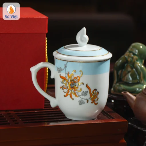 ly sứ in logo làm quà tặng tết