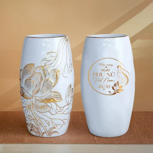 Bình Gốm Liên Hoa Quà 20/10 Cho Khách Hàng - Đối Tác