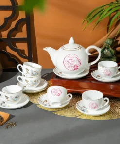 Bộ Ấm Chén Sen Xanh Quà 20/10 Cho Khách Hàng – Đối Tác