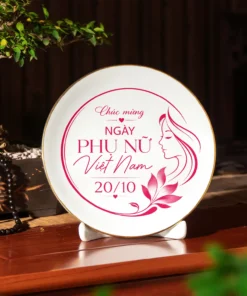 Đĩa Kỷ Niệm Quà Tặng 20/10 Cho Khách Hàng - Đối Tác