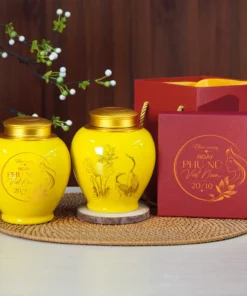 Hũ Trà Sen Hạc Quà Tặng 20-10 Cho Đối Tác