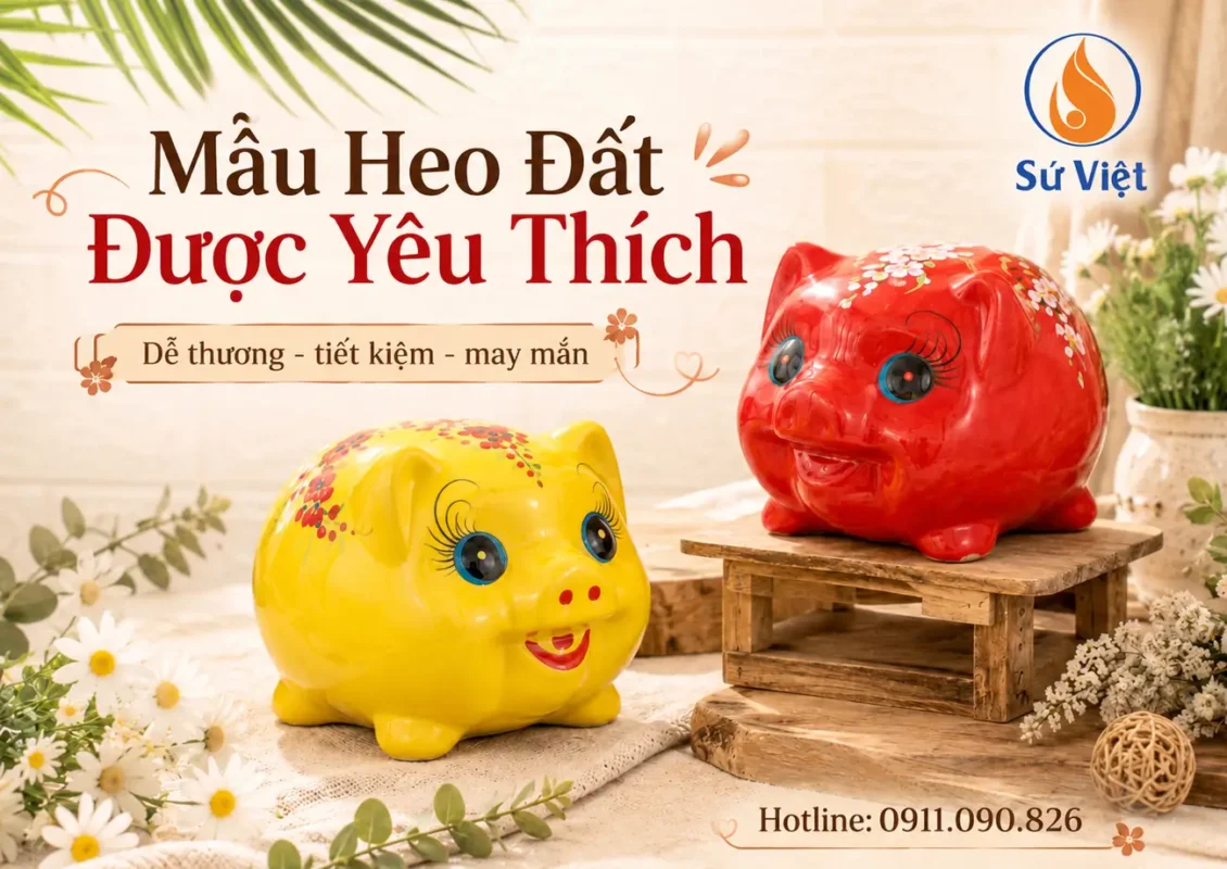 Heo đất bát tràng giá xưởng, đa dạng mẫu mã