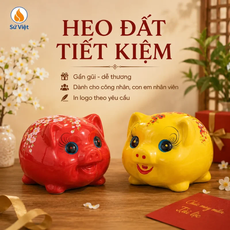 Heo đất tiết kiệm làm quà tặng tích lũy cho con em cán bộ công nhân viên