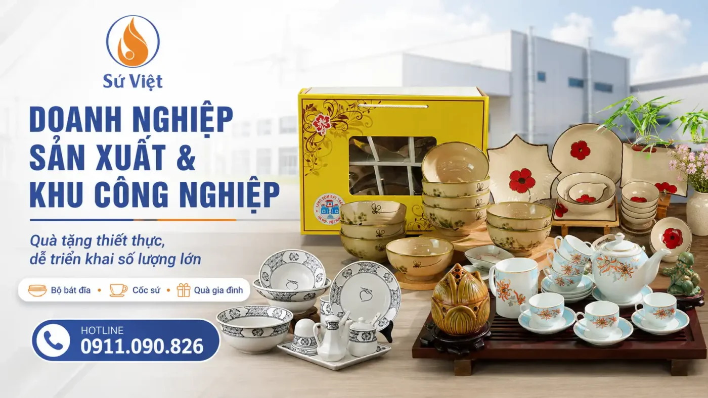 nhóm quà cho đơn vị sản xuát, doanh nghiệp