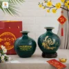 Bình Hút Lộc Men Xanh Viên Mãn In Logo Quà Tết