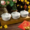 Hũ Mứt Kim Đào Cát Tường In Logo Quà Tết