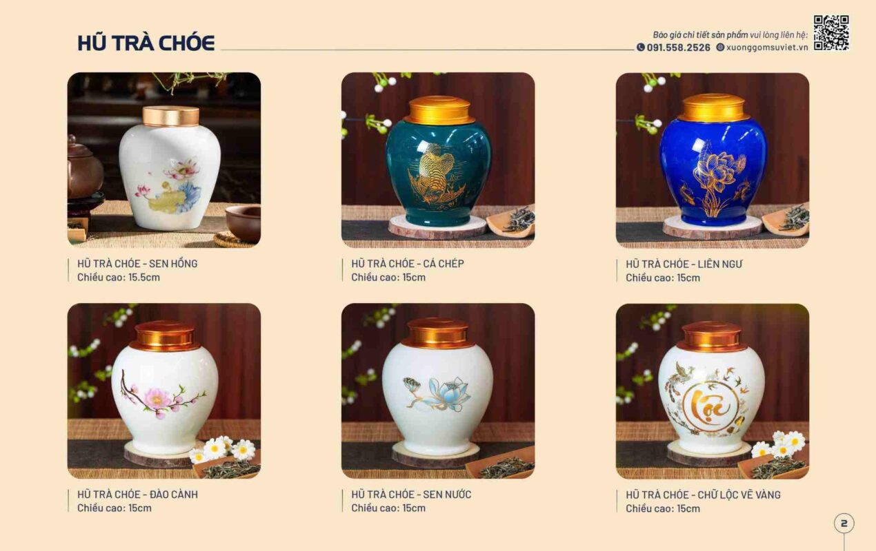 hũ trà dáng chóe catalogue