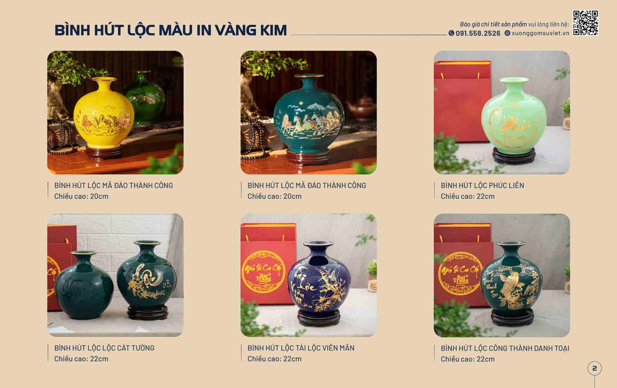 bình hút lộc in logo làm quà tặng ý nghĩa tài lộc