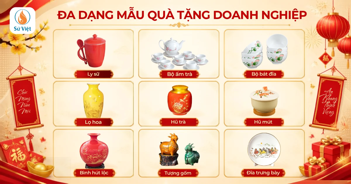 danh sách sản phẩm set quà độc đáo