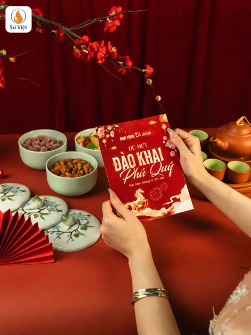 Bộ Hũ Mứt Tết Xuân Hoa Phú Quý