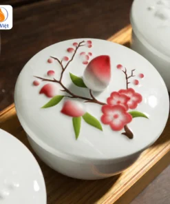 Bộ Hũ Mứt Tết Đào Xuân Như Ý