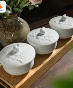 Bộ Hũ Mứt Tết Bạch Ngọc Như Ý