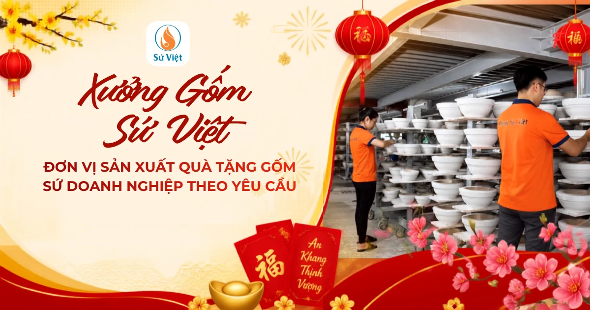 xưởng gốm sứ việt - set quà độc đáo