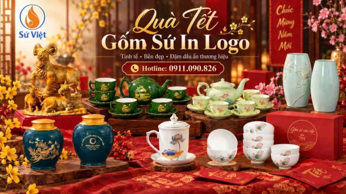 Tại sao nên chọn gốm sứ in logo làm quà tết