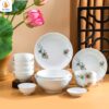 Bộ bát đĩa hoa sen combo 12 món