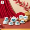bộ ấm trà hũ mứt làm quà tết