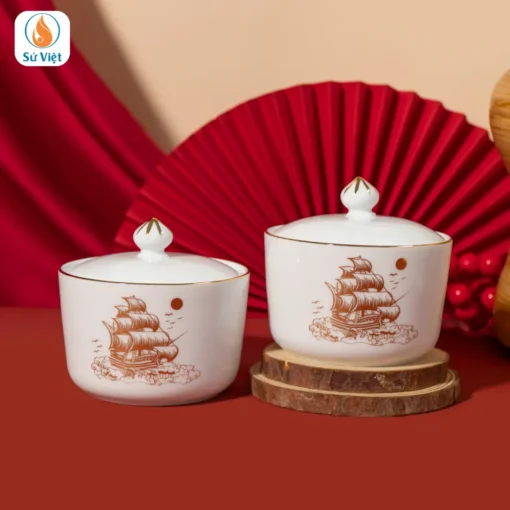 Hũ Mứt Thuận Buồm Xuôi Gió Vàng Kim