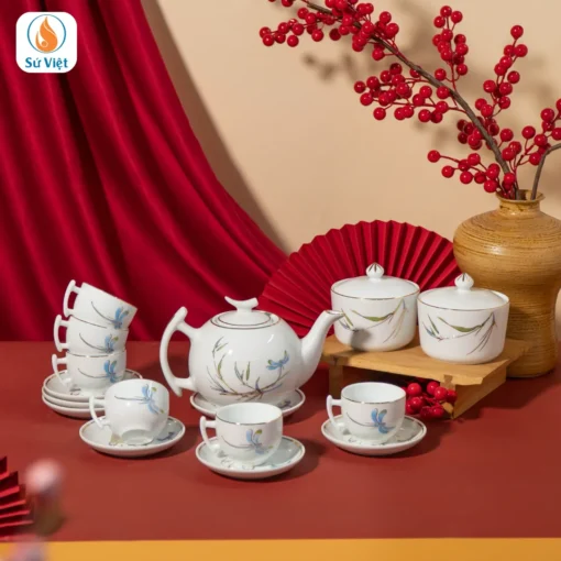 Hũ Đựng Trà Chuồn Trúc quà tết