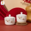 hũ mứt tết hoa mộc lan vàng kim