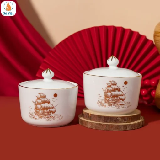 Hũ Mứt Thuận Buồm Xuôi Gió Vàng Kim